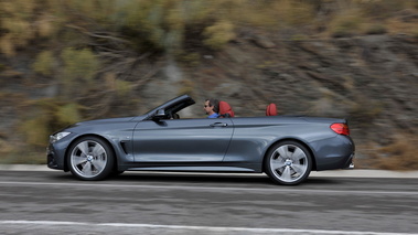 BMW 435i Cabrio - anthracite - profil gauche