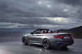 BMW M4 Cabrio 2014 - grise - 3/4 arrière gauche