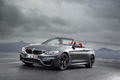 BMW M4 Cabrio 2014 - grise - 3/4 avant gauche