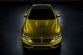 BMW M4 Concept - jaune or - face avant vue de haut