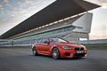 BMW M6 2015 - Orange - 3/4 avant droit dynamique