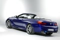 BMW M6 Cabrio - bleu - 3/4 arrière gauche, penché