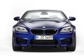 BMW M6 Cabrio - bleu - face avant