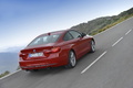 BMW Série 4 435i - rouge - 3/4 arrière droit dynamique