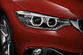 BMW Série 4 435i - rouge - détail, phare avant droit