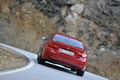 BMW Série 4 435i - rouge - face arrière filé