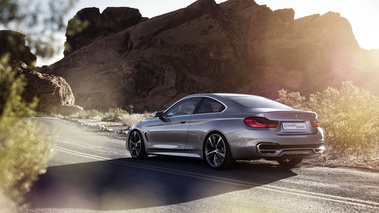 BMW Série 4 Coupé Concept - gris - 3/4 arrière gauche