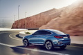 BMW X4 Concept - bleu - 3/4 arrière gauche