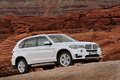 BMW X5 2013 - blanc - 3/4 avant droit