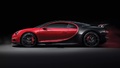 Bugatti Chiron Sport rouge/noir profil