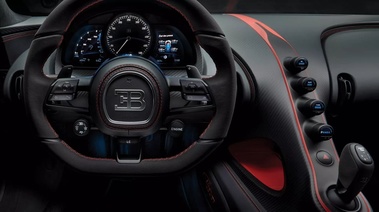 Bugatti Chiron Sport rouge/noir tableau de bord