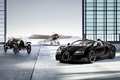 Bugatti Veyron Grand Sport Vitesse Black Bess - 3/4 avant gauche, avec Type 18 et avion