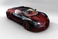 Bugatti Veyron Grand Sport Vitesse La Finale 3/4 avant droit vue de haut