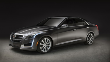 Cadillac CTS 2014 - grise - 3/4 avant gauche