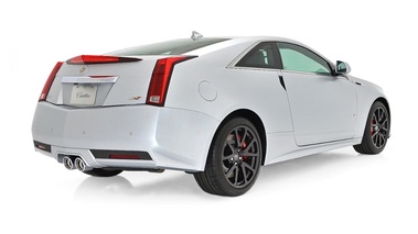 Cadillac CTS-V Coupé Silver Frost - 3/4 arrière droit