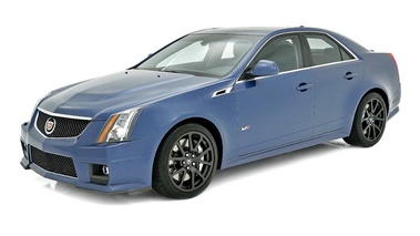 Cadillac CTS-V Steatlth Blue - 3/4 avant gauche