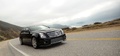 Cadillac CTS-V Wagon noir 3/4 avant droit penché