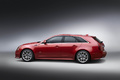 Cadillac CTS-V Wagon rouge profil