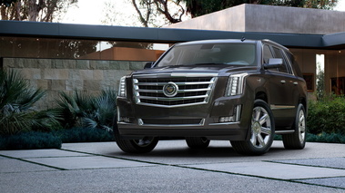 Cadillac Escalade 2015 - Noir - 3/4 avant gauche