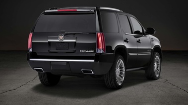 Cadillac Escalade ESV noir 3/4 arrière droit