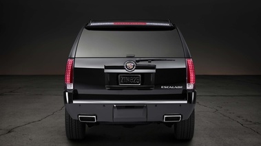 Cadillac Escalade ESV noir face arrière