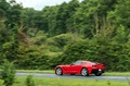 Chevrolet Corvette C7 Stingray rouge 3/4 arrière gauche filé 