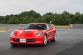 Chevrolet Corvette C7 Stingray rouge 3/4 avant gauche travelling 2