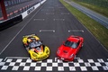 Chevrolet Corvette C7 Stingray rouge & C6R jaune 3