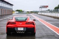 Chevrolet Corvette C7 Stingray rouge face arrière