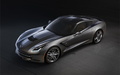 Corvette Stingray 2014 - grise - 3/4 avant gauche supérieur