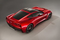 Corvette Stingray 2014 - rouge - 3/4 arrière droit supérieur