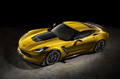 Corvette Z06 2014 - jaune - 3/4 avant gauche 3