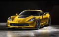 Corvette Z06 2014 - jaune - 3/4 avant gauche