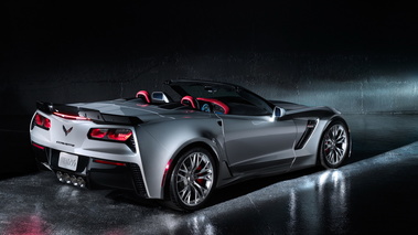 Corvette Z06 Cabrio 2014 - grise - 3/4 arrière droit