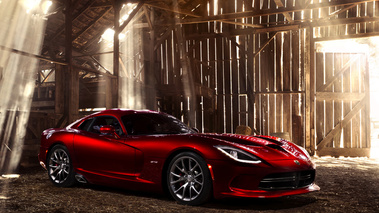 SRT Viper GTS 2013 - rouge - 3/4 avant droit