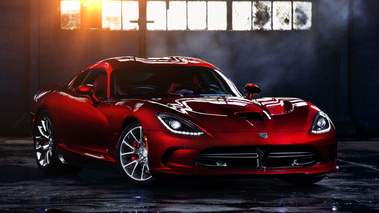 SRT Viper GTS 2013 - rouge - 3/4 avant droit