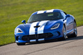 SRT Viper GTS bleu 3/4 avant gauche penché