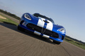 SRT Viper GTS bleu face avant travelling penché