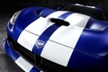 SRT Viper GTS bleu logo capot
