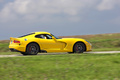 SRT Viper GTS jaune 3/4 arrière droit filé