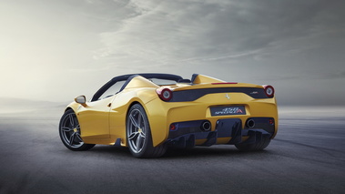 Ferrari 458 Speciale A - jaune - 3/4 arrière gauche