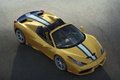 Ferrari 458 Speciale A - jaune - 3/4 avant supérieur droit