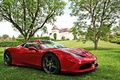 Ferrari 458 Speciale rouge 3/4 avant droit 2