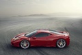 Ferrari 458 Speciale rouge profil