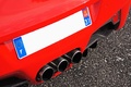 Ferrari 458 Spider rouge échappements