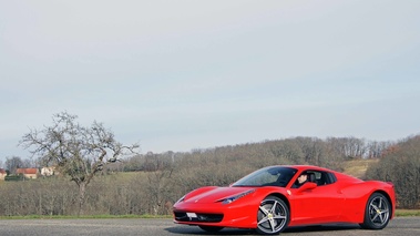 Ferrari 458 Spider rouge fermeture toit 5