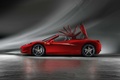 Ferrari 458 Spider rouge profil fermeture toit