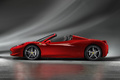 Ferrari 458 Spider - rouge - profil gauche