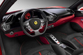 Ferrari 488 GTB rouge intérieur