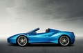 Ferrari 488 Spider - Bleue - Profil gauche